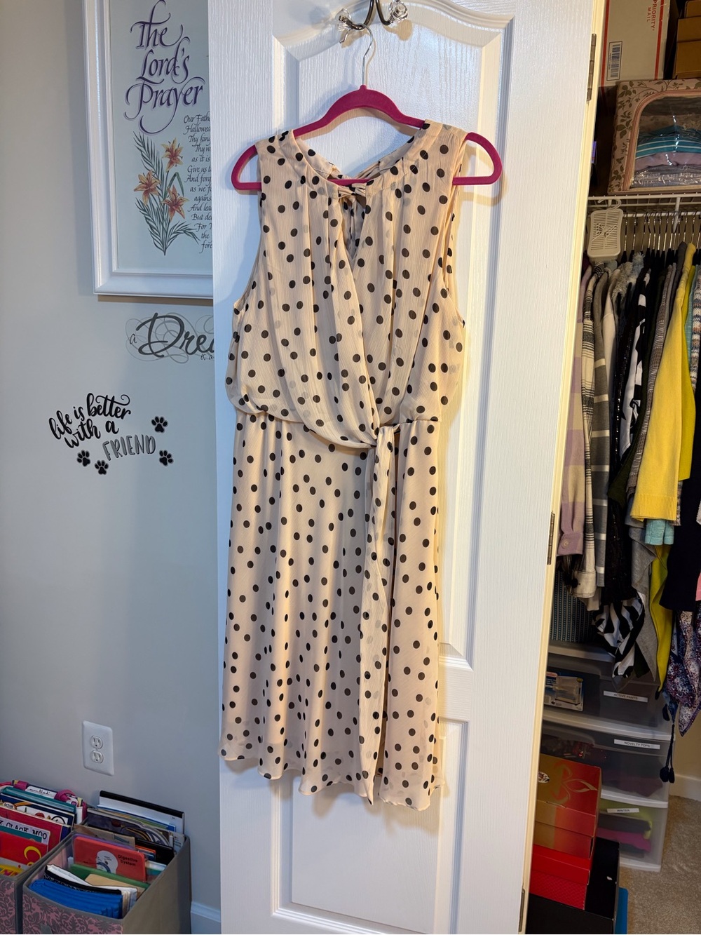 Karin Steven’s Polka Dot Dress
